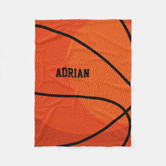 Basketball Sports Persoonlijk Fleece Deken (Voorkant)