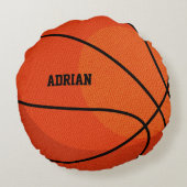 Basketball Sports Persoonlijk Rond Kussen (Achterkant)