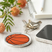 Basketball Sports Sleutelhanger Gift (Zijkant)
