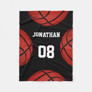 Basketball Sportteam Gepersonaliseerde deken