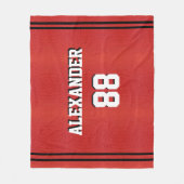 Basketball Sportteam Personeel Fleece Deken (Voorkant)