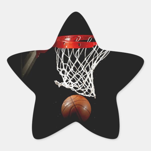 Basketball Ster Sticker (Voorkant)