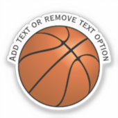 Basketball Sticker (Voorkant)