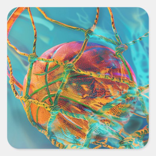 Basketball Swish autocollant (Devant)