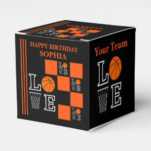 Basketball Swoosh Noir Ballotins d'anniversaire