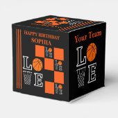 Basketball Swoosh Noir Ballotins d'anniversaire (Arrière)