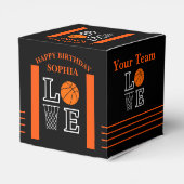 Basketball Swoosh Noir Ballotins d'anniversaire (Arrière)