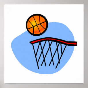 Basketball-swoosh Poster