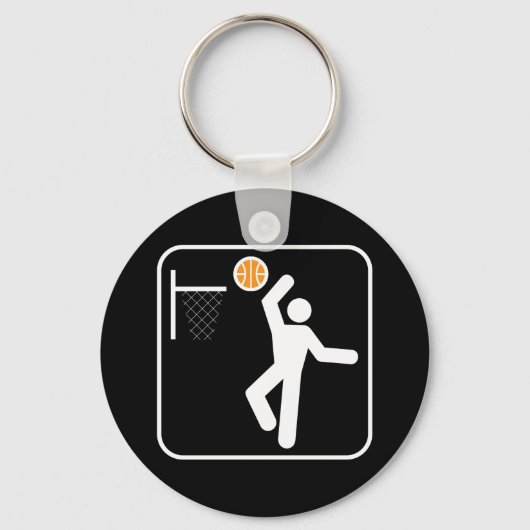 Basketball Symbol Sleutelhanger (Voorkant)