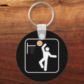 Basketball Symbol Sleutelhanger (Voorkant)