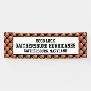 Basketball Team Banner 3 Lijnen van de Tekst van d