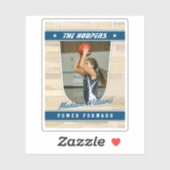 Basketball Team  Blue Souvenir Sticker (Vel)