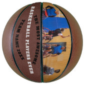 Basketball Team Foto Aangepaste tekst aangepast Basketbal (Verticaal)