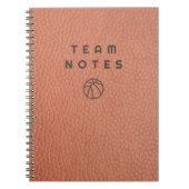 Basketball Team Notes  Notitieboek (Voorkant)