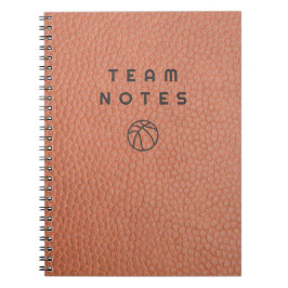 Basketball Team Notes  Notitieboek