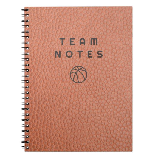Basketball Team Notes  Notitieboek (Voorkant)