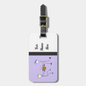 Basketball Teammates Sport Bagagelabel (Voorkant verticaal)