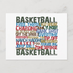BASKETBALL TERMS-cadeaus Briefkaart