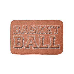 Basketball Text and Texture Badmat