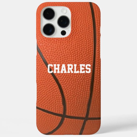 Basketball Texture Personalized Hoesje (Achterkant)