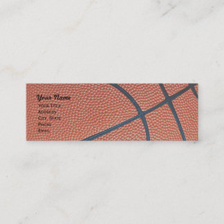 Basketball _textured_r,w,b hoepelnetskinny mini visitekaartje