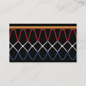 Basketball _textured_red,white,blue hoepnet visitekaartje (Achterkant)