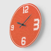 Basketball Textured Sports Clock Grote Klok (Hoek)