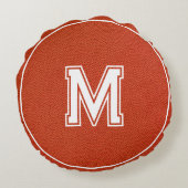Basketball Textured Sports Rond Kussen (Achterkant)