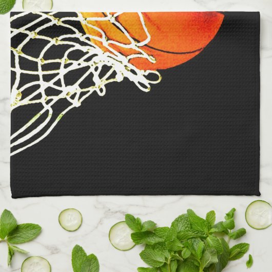 Basketball Theedoek (Gevouwen)