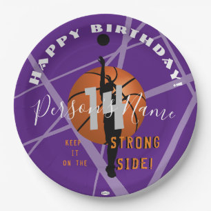 Basketball Theme Birthday Paper Bord HAMbyWG