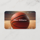 Basketball Thème Contact Cartes de visite (Devant)