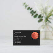 Basketball Theme Contact Visitekaartje (Staand voorkant)