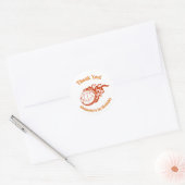 Basketball themed thank you stickers (Envelop)