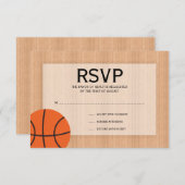 Basketball ThormBar Mitzvah RSVP (Voorkant / Achterkant)