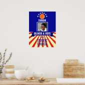 basketball Throw Vote Sports-Themed Voting Poster  (Cuisine)