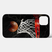 Basketball Thunders Trendy Modern Case-Mate iPhone Case (Achterkant (horizontaal))