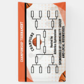 Basketball Tournament Brackets 8 Teams Banner (Verticaal)