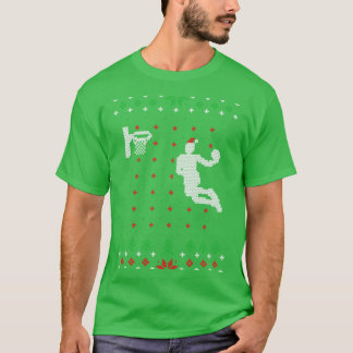 Basketball Ugleidend kerstcadeau T-shirt