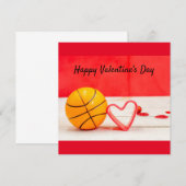Basketball Valentijnsdag Basketball met liefde (Voorkant / Achterkant)