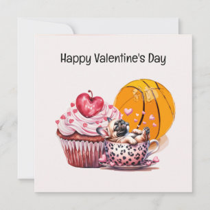 Basketball Valentijnsdag van Player met liefde Kaart