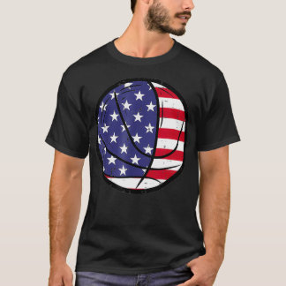 Basketball Vierde juli Patriottische Mannen Wenen T-shirt