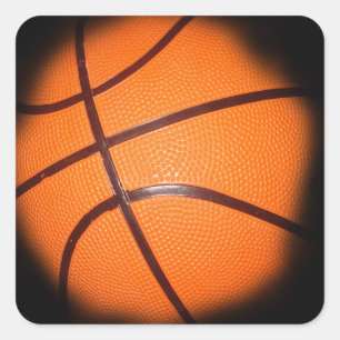 Basketball Vierkante Sticker