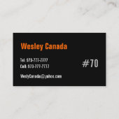 Basketball Visitekaartje (Achterkant)