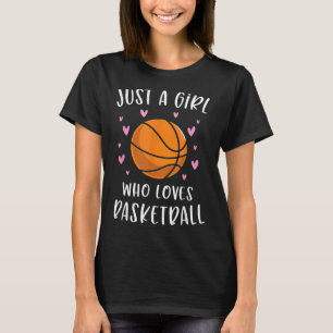 Basketball voor meisjes is maar een meisje dat van t-shirt