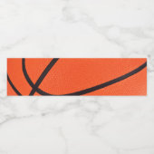 Basketball Waterfles Etiket (Enkel label)