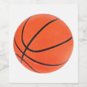 Basketball Wijn Etiket (Enkel label)