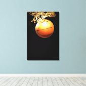 Basketball Wrapped Canvas Afdruk (Insitu (Houten vloer))