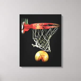 Basketball Wrapped Canvas Afdruk