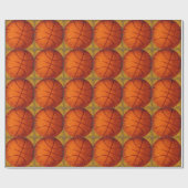 Basketball Wrapping Paper Cadeaupapier (Vlak)