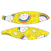 Basketball Yellow Rainbow Sun Clouds Basketbal (Panelen)